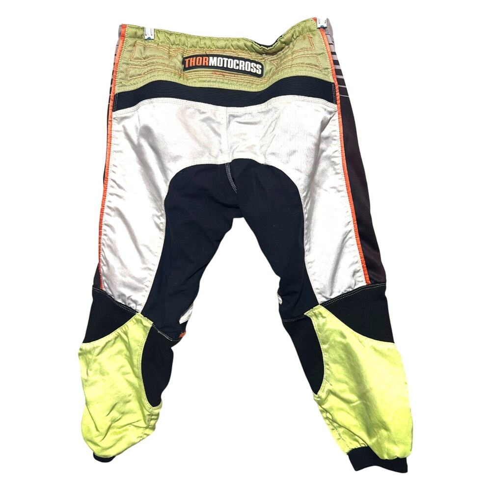 Thor Motocross Dirt Bike Pants sz 26 nylon armored knees Youth boys L/XL